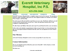 Tablet Screenshot of everettvet.com